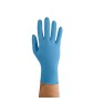 Manusi Nitril Gofrate Diamantate GripZzly, Rezistente la Chimicale si Uleiuri, 50 buc, albastre