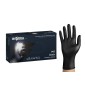 Manusi Nitril Gofrate Diamantate GripZzly, Rezistente la Chimicale si Uleiuri, 50 buc, negre