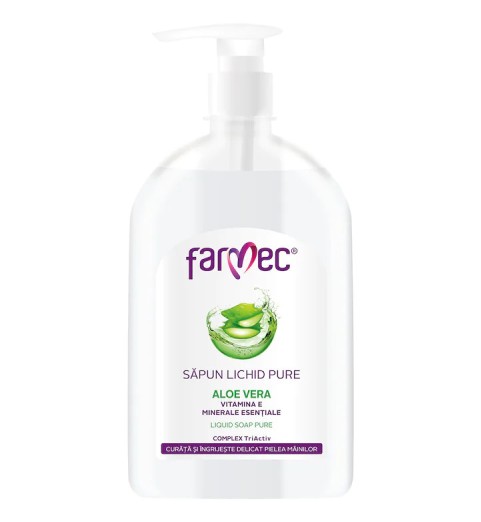 Sapun lichid cu Aloe Vera, Farmec, 500 ml Sapun lichid cu Aloe Vera, Farmec, 500 ml