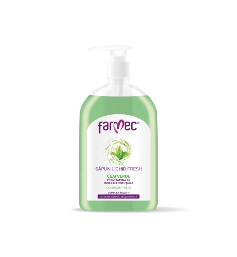 Sapun lichid cu Ceai Verde, Farmec, 500 ml Sapun lichid cu Ceai Verde, Farmec, 500 ml