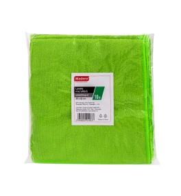 Lavete microfibra universală verde, Madero, 35x40cm, set 10buc