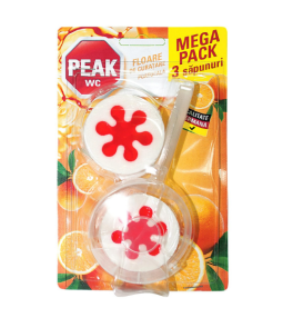 Aparat floare Wc Peak, portocale,  3x45g