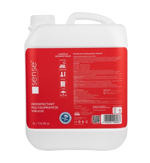 Dezinfectant multisuprafete, SENSE, 5L